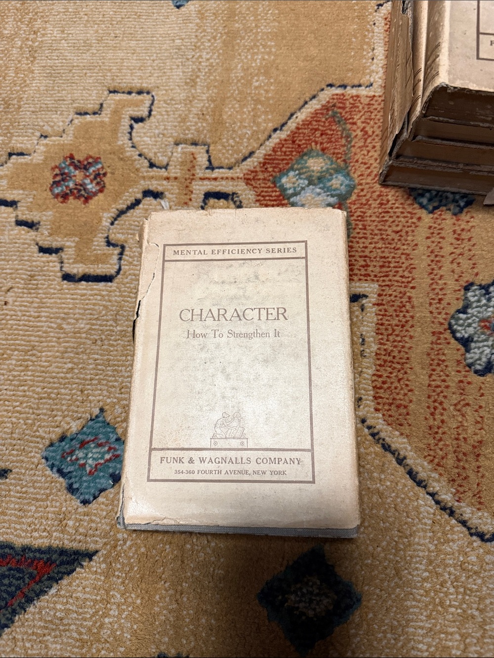 Antique books from the set of mental efficiency series